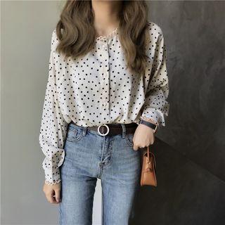 Patterned Shirt Almond - One Size