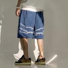 Printed Corduroy Shorts