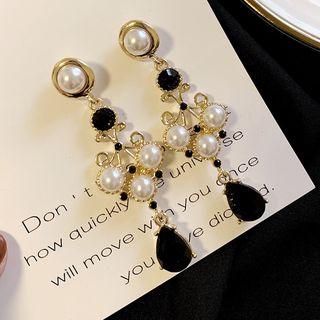 Faux-pearl Chandelier Earring