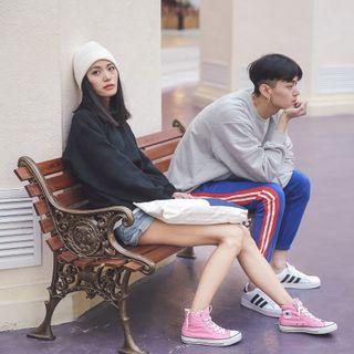 Couple Matching Plain Pullover
