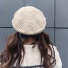 Lace Knit Beret Hat