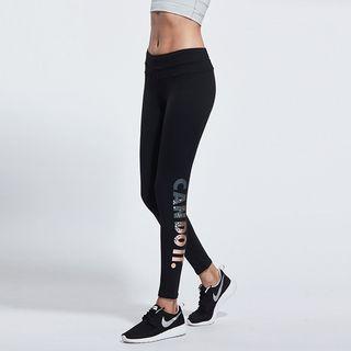 Lettering Sport Training Pants