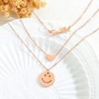 Smiley Face Layered Necklace