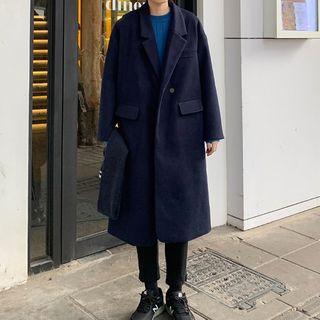 Single Breasted Coat / Scarf