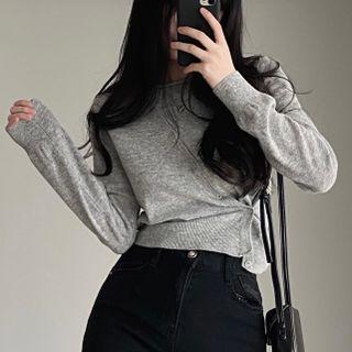 Asymmereciial Knit Top