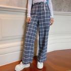 Retro Plaid High-waist Plaid Pants