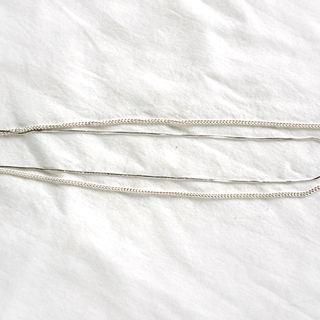 Layered Silver Ankle Bracelet