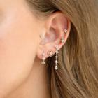 Flower Earring Set 114 - Set - Gold - One Size