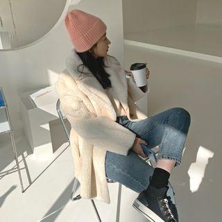 Double-breasted Faux-fur Jacket One Size