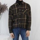 Checked Loose-fit Flannel Shirt
