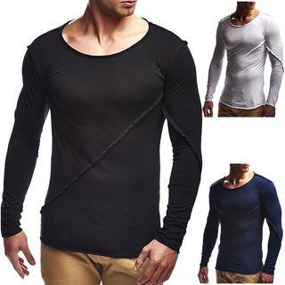 Long-sleeve Seam Detail T-shirt