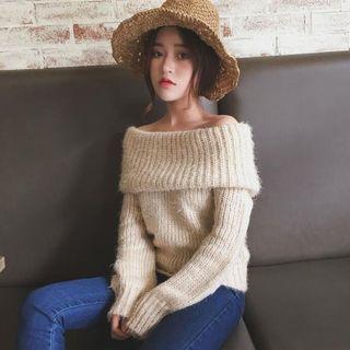Loose-fit Off-shoulder Sweater