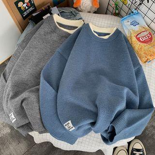 Knit Mock Two-piece Sweater