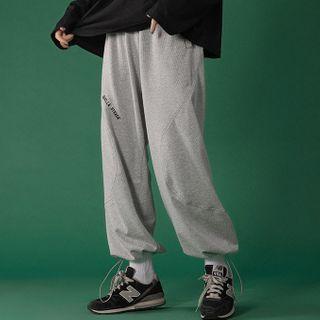 Lettering Crop Sweatpants