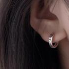 Roman Numeral Sterling Silver Earring
