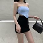 Asymmetrical Tube Top / Mini Pencil Skirt