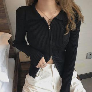 Collared Zipped Sweater