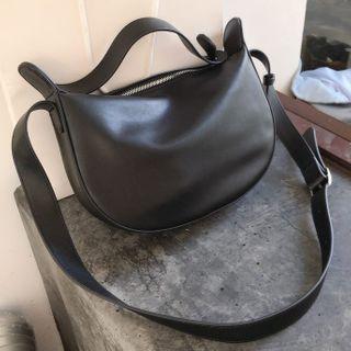 Faux Leather Crossbody Bag 990 - Black - One Size