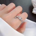 Alloy Heart Ring 1 Pc - Ring - Silver - One Size