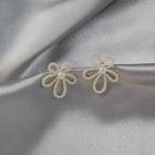 Rhinestone Flower Drop Earring Era081 - 08