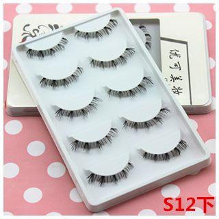 False Eyelashes ( 5 Pairs)  - One Size
