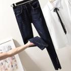 Studded Split Skinny Jeans