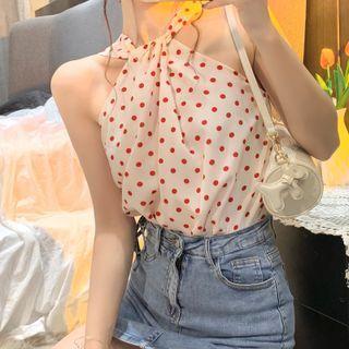 Dotted Halter Top