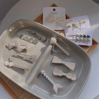 Alloy / Faux Pearl Hair Clip (various Designs)