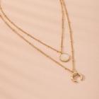Layered Necklace X080 - Gold - One Size