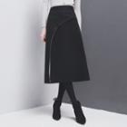 Asymmetric A-line Midi Skirt