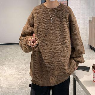 Argyle Plain Sweater