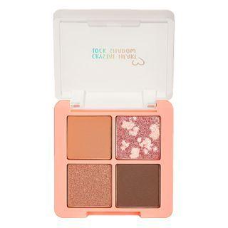 Black Rouge - Crystal Heart Lock Shadow - 4 Colors Ch02 Rose Coffret