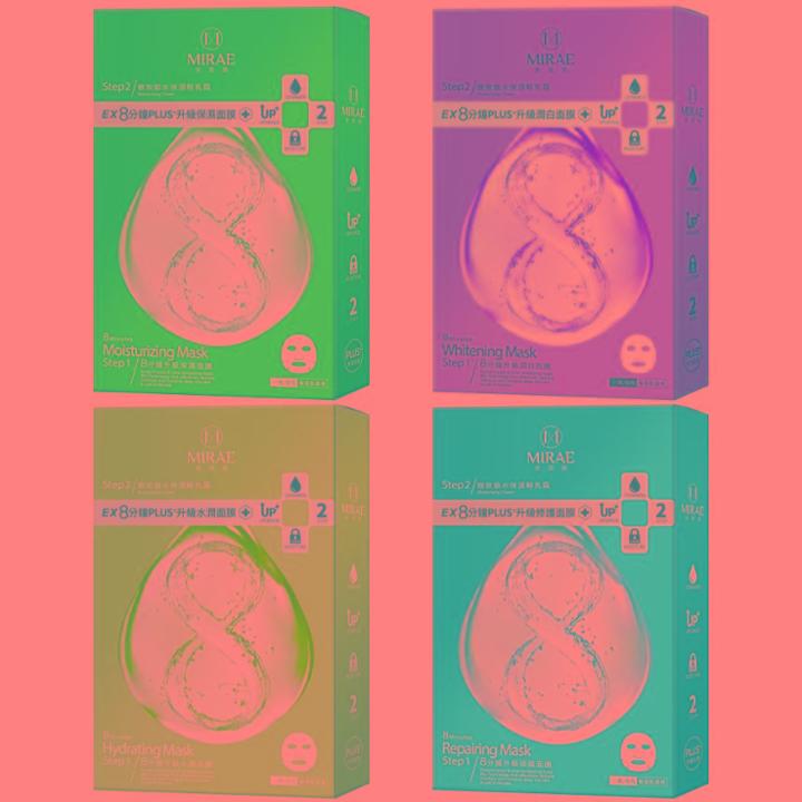 Mirae - Ex 8 Minutes Plus+ Mask 4 Pcs - 4 Types
