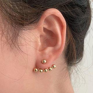 Bead Alloy Swing Earring