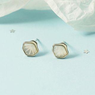 Shell Ear Studs As Shown In Figure - One Size