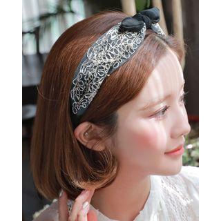 Bow Embroidery Hair Band