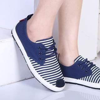 Striped Panel Sneakers