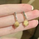 Alloy Bar Gemstone Dangle Earring 1 Pair - Gold - One Size