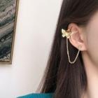 Alloy Butterfly Chain Earring Single - Gold - One Size