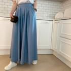 Waistband Flyaway Culottes Blue - One Size