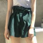 Striped High Waist Shorts