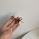 Resin Bow Earring 1 Pair - As Shown In Figure - One Size