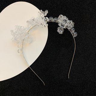 Faux Crystal Headband 1 Pc - Transparent - One Size