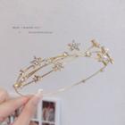 Star Layered Alloy Headband E1127 - Gold - One Size