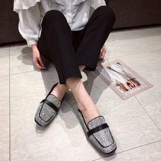 Rhinestone Flat Loafers