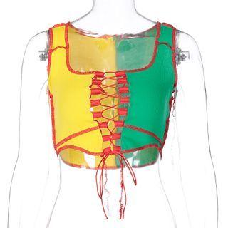 Panel Crop Tank Top