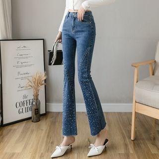 Rhinestone Boot Cut Jeans