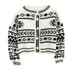 Printed Cardigan White - One Size
