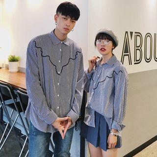 Couple Matching Pinstripe Shirt