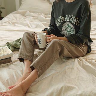 Printed Slit-side Pigment T-shirt